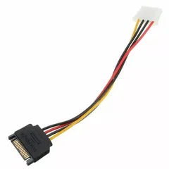  2 sata power male - 4 pin female cable