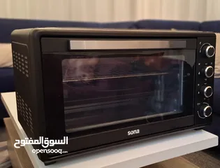  2 فرن كهربائي 60 لتر نوع Sona بحالة ممتازة جديدة