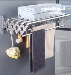  6 منشر غسيل جداري المنيوم