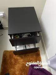  3 ikea black nightstand