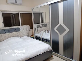  7 غرفة نوم وملحقاتها كاملة / تخت + خزانة + كومدينة + راسية عدد 2 + فرشة زنبركية