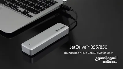  12 هارديسك داخلي خارجي مساحة 480 جيجا بايت ترانسيند Trancsend Jetdrive 855 SSD Portable 480GB Mac