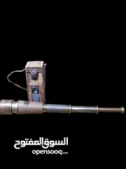  8 منظار نحاس بحري حجم كبير مع حقيبته الجلديه