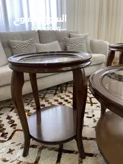  7 طاولة وسيطة دائرية  مع زاويتين