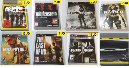  12 سيديات بلايستيشن 3 للبيع ps3 games