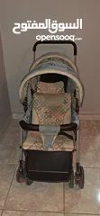  4 عربة أطفال توأم مستعمل بحالة جيدة  ماركة MAMA LOVE