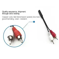  3 aux 3.5mm female to 2rca male
