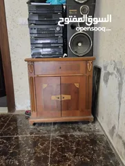  5 طقم سفره وموريس وبيرو وفضيات عدد 2 مع طربيزات عدد3  خشب بلوط وزان
