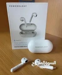  2 سماعات اذن استريو لاسلكية من Powerology True wireless