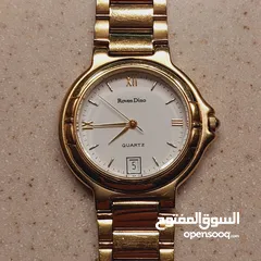  1 ساعة سويسري مذهبة( طلاء ذهب ليزر ) نوع  Roven Dino