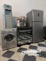  14 بكج عرسان مستعمل 7 قطع  ثلاجه 22قدم نوع ناشونال  غاز يونفيرسال ايطالي مجدد كامل 5 عيون غساله ناشونال
