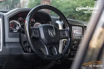 7 Dodge Ram Big horn 2019 gasoline   البكب بحالة الوكالة و قطع مسافة 51,000 ميل فقط