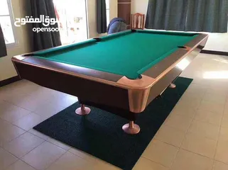  1 تركيب و تنجيد كافة طاولات البلياردو والسنوكر