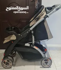  1 Baby trolley + car seat  عربة اطفال + كرسي سيارة للاطفال