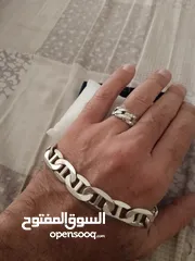  1 خواتم فضه و بلاك فضه رجالي