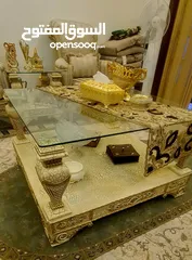  11 طقم كنب ايطالي فاخر  نخب4 قطع 7   مقاعد و 4 قطع.  1 كبير + 3 طاولات