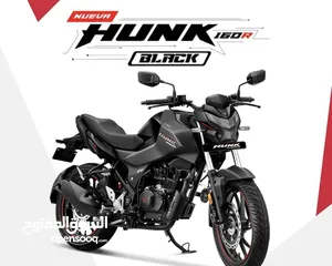  1 لون اسود Hero hunk 160R