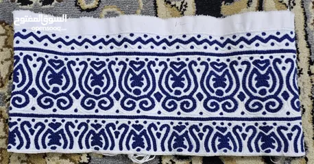  3 كمة عمانية جديدة وخياطة يد (نجم) ولون أزرق مميز
