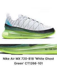 6 Brand new - NIKE AIR MX 720-818 'WHITE GHOST GREEN (Size 9, EUR: 42.5)
