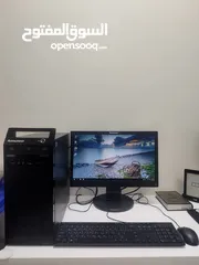  1 للبيع كمبيوتر كامل  مستخدم بحالة ممتازه
