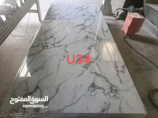  13 اللواح UV بديل الرخام 1.22*2.80 نخب اول قابل للطي تخب اول ضد الخدش و العفن و الرطوبة سهل التركيب