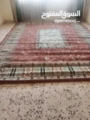  1 سجاد مستعمل لون كحلي قرميدي اخضر