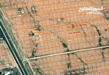  1 قطعة ارض جنوب عمان في منطقة الجيزة واجهة على الشارع للبيع