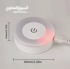  4 ضوء Led ذكي يعمل باللمس قابل للشحن