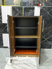  9 خزانة احذية تغصيل خشب مستورد حجمين مختلفين بسعر المصنع بتحمل اوزان عاليه مع درج علوي