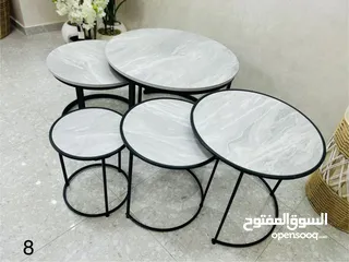  7 طاولات مودرن متداخلة عملية وأنيقة
