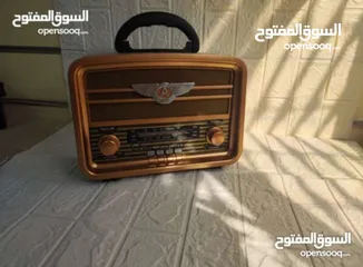  3 راديو انتيكا بطراز كلاسيكي بنظام صوتي حديث يعمل على الكهرباء الشحن بطاريات طاقه شمسيه