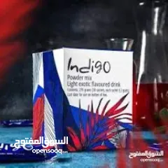  17 مشروب طاقة Indigo جديد  طبيعي 100 %  مشروب طاقة أنديغو الأصلي بوكس كامل 30 كيس بسعر منافس