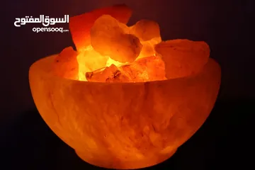  4 تيبل لاند ملح الهملايا.  Himalayan salt lamps