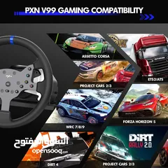  3 PXN V99 Gaming Racing Wheel, Driving Force ستيرنج بي اكس ان بعطيك شعور حقيقي بالسيارات