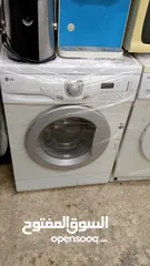  7 غسالات فل اتوماتيك 7ك بوش ألماني وAEGأمريكي وسامسونج وإل جي كوري لون أبيض عالفحص٫موجودات بالبقعة