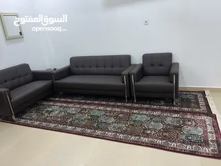  2 Top quality Malaysian sofa and Turkey carpet