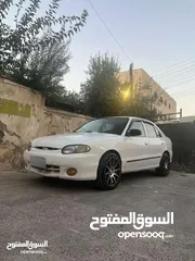  1 هيونداي أكسنت 1997 3 جيد — قصة الدب ، قير أوتوماتيك، استخدام سيدة