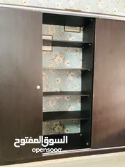  4 خزانة سحاب 3 درف لون بني محروق  بحالة الوكالة