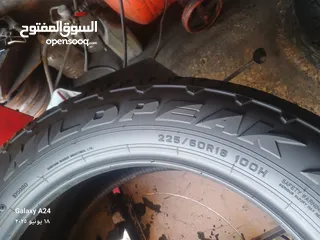  4 القياس 18 60 225 مواصفات عاليه وخاصه دبل قومه دبل ستيل نسبت المطاط 100بل100 تصنيف A,
