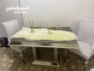  3 طاولة سفرة مع اربع كراسي