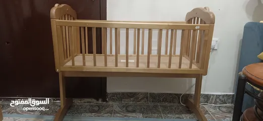  2 سرير خشب اطفال