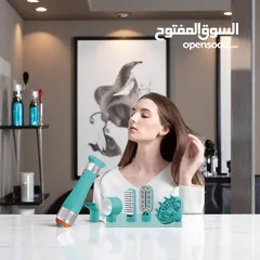  9 فرشاة الشعر المميزة من ماركة إنزو الإيطالية  لون فخم ومميز – أداة واحدة للتجفيف والتصفيف ت