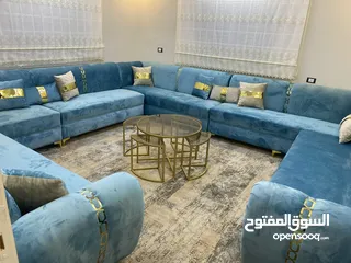  16 عرض خاص على جلسات الخليجية 17 مقعد + طقم طربيزاط مع مراكي + 10 مخدات