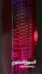  4 Pink keyboard with rgb lights