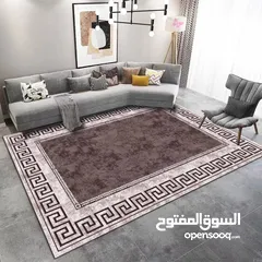  2 سجاد 3D مودرن مانع للانزلاق حجم كبير