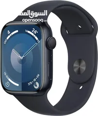  1 Apple Watch Series 9 [GPS 45mm] Smartwatch with Midnight Aluminum