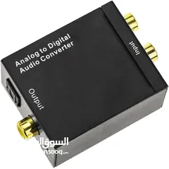 4 Analog to digital audio converter with 2xRCA to toslink and coax  Analog to digital audio converter