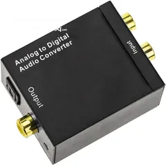  4 Analog to digital audio converter with 2xRCA to toslink and coax  Analog to digital audio converter