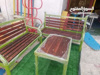  11 مقاعد حدائق ومزارع وبنشات حديد وخشب سويد متوفر ثلاثي وثنائي ومفرد. خدمة التوصيل لجميع  المحافظات