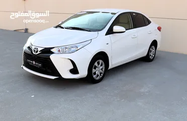  3 TOYOTA YARIS 2021 GCC EXCELLENT CONDITION WITHOUT ACCIDENT